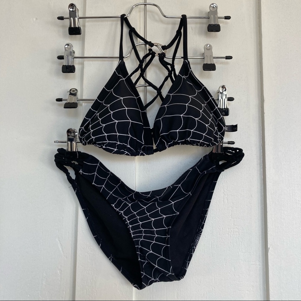 Hot Topic spiderweb bikini